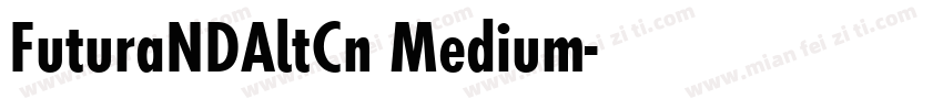 FuturaNDAltCn Medium字体转换